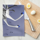 Cheval équitation Violoniste Marine Tea Serviettes (Quart Plié)