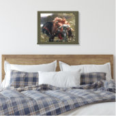 Cheval Et Amateurs - Toile Enveloppée (Insitu(Chambre))