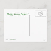 Cheval et carte postale de panier de Pâques (Dos)