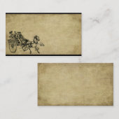 Cheval et cartes de visite professionnelle de (Devant / Derrière)