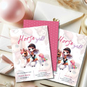 Cheval et cavalier Invitations d'anniversaire Eque