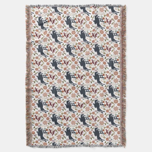 Cheval et cavalier Jetez une couverture Art popula (devant Vertical)