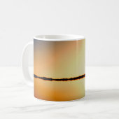 Cheval et cavalier sur la plage Café Mug (Devant gauche)