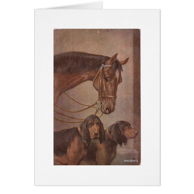 Cheval et chiens (Devant)