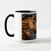 Cheval et femme Mug (Gauche)