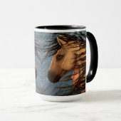 Cheval et femme Mug (Devant droit)