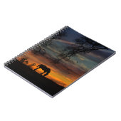 Cheval et Nature Coucher de soleil Beau Carnet (Côté gauche)