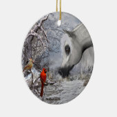 Cheval et ornement cardinal - ajoutez votre (Droite)