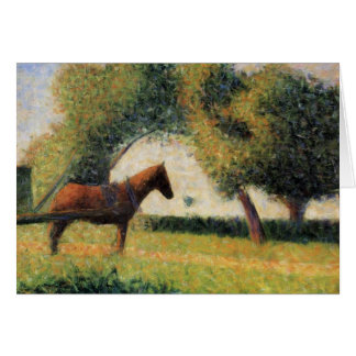 Cheval et panier de Georges Seurat