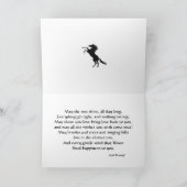 Cheval et paysage 99e anniversaire carte (Intérieur)