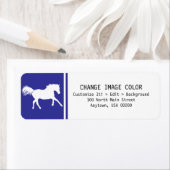 Cheval - Étiquette Adresse de retour (En situation)