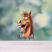 Cheval Fille Drôle Cheval (Neutre)