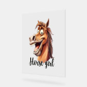 Cheval Fille Drôle Cheval (Angle)