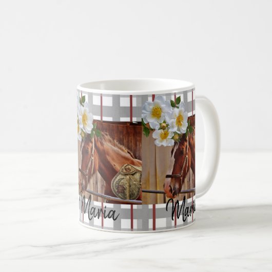 Cheval Floral Ftripe Mug (Devant droit)