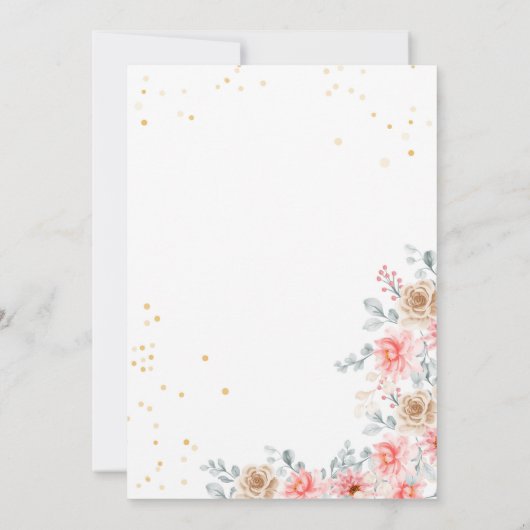 Cheval Fluvial Editable Invitation Anniversaire (Dos)