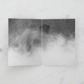 Cheval foncé roule sur la carte de voeux Cheval ne (Intérieur)