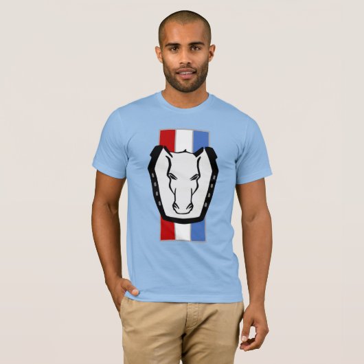 Cheval foncé - T-shirt inspiré Mustang (Devant entier)