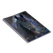 Cheval friésien de beauté noire - Carnet (Côté Droit)