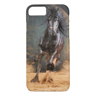 Cheval friésien de beauté noire - coque iphone