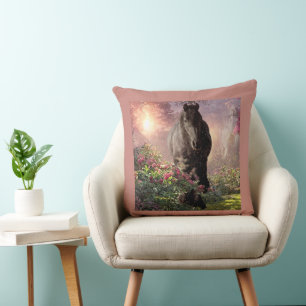 Cheval friésien de beauté noire - Coussin