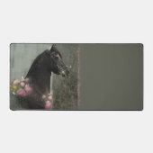 Cheval friésien de beauté noire - Mat de bureau (Recto)