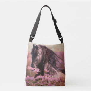 Cheval friésien de beauté noire - Sac fourre-tout
