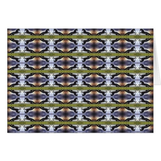 Cheval friésien noir (Devant Horizontal)