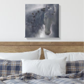 Cheval friésien - Toile Enveloppée (Insitu(Chambre))