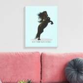 Cheval friésien - Toile Enveloppée (Insitu(Salon))