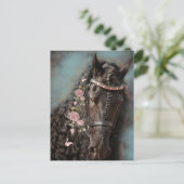 Cheval Frison - Carte postale (Debout devant)