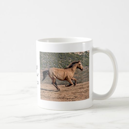 Cheval galopant Mug Inspirationnel (Droite)