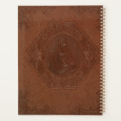 Cheval gaufré en cuir vintage Brown (Dos)