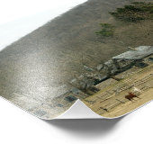 Cheval Graze 7x5 Photographie Impression (Coin)