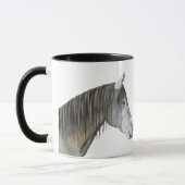 Cheval gris Mug magique (Gauche)