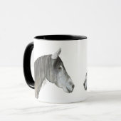 Cheval gris Mug magique (Devant gauche)