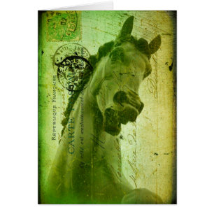 Cheval grunge Carte-Comme