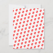 Cheval Invitations Anniversaire Coral Rouge (Dos)