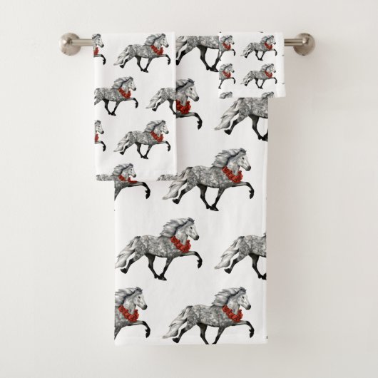 Cheval Islandais Noël (En situation)