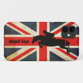 Cheval Jumper Union Jack coque iphone Drapeau (Dos (Horizontal))