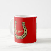 Cheval Karen et tasse de Kipper (Devant gauche)