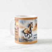 Cheval Lover Photo personnalisée Cafe Mug (Devant gauche)