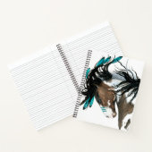 Cheval Majestic par Bihrle Carnet Spiral de 8,5 x  (Intérieur)