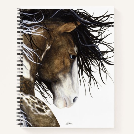 Cheval Majestic par Bihrle Carnet Spiral de 8,5 x (Devant)