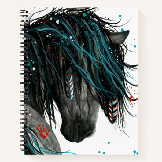 Cheval Majestic par Bihrle Carnet Spiral de 8,5 x  (Devant)