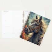 Cheval majestueux orné de bijoux dorés (Devant avec enveloppe)