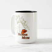 Cheval Maman Avec Mug De Café Casquette (Devant gauche)