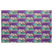 Cheval Mare Et Colt Imprimé Tissu 4,5" (Fat Quarter)
