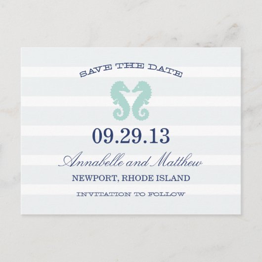 CHEVAL MARIN NAUTIQUE | CARTE POSTALE POUR ENREGIS (Devant)