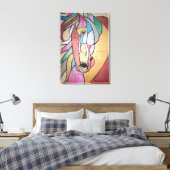 Cheval métallique sur toile (Insitu(Chambre))