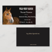 Cheval modifiable Carte de visite de classement st (Devant / Derrière)